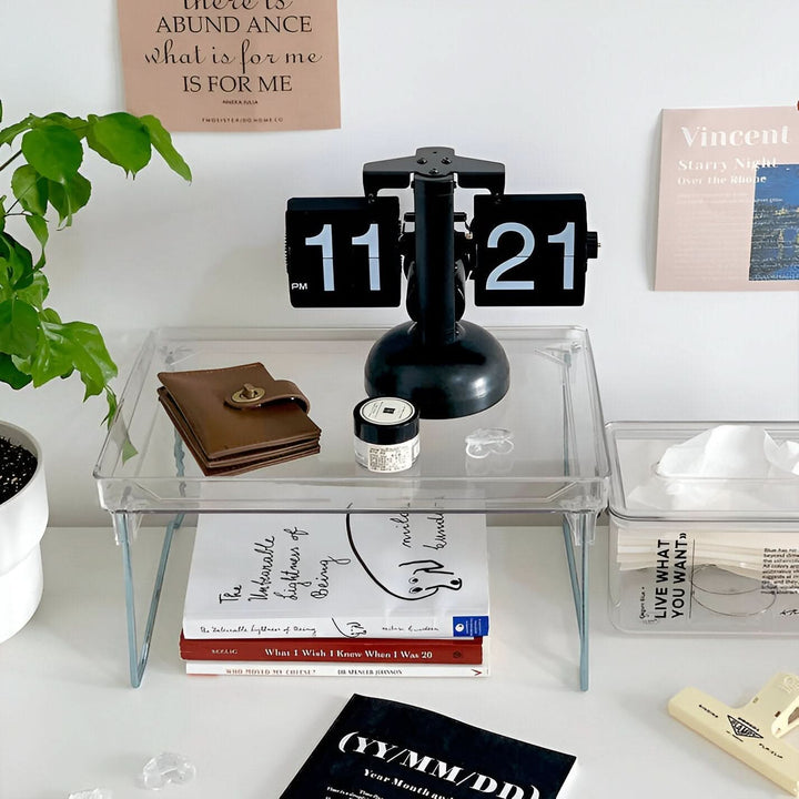 BowLift | Minimalist Flip Clock Automatic Retro Desk Clock