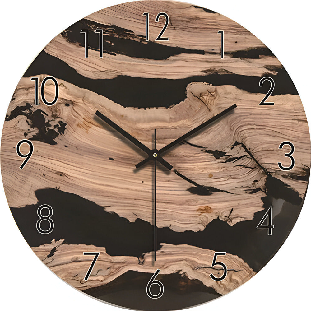 BowLift | Woodline Modern Style Wall Clock – Minimalist Design of Solid Wood