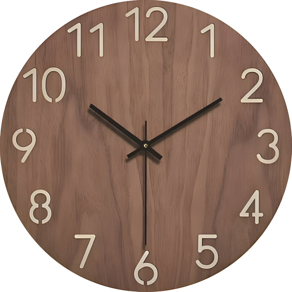 BowLift | Woodline Modern Style Wall Clock – Minimalist Design of Solid Wood
