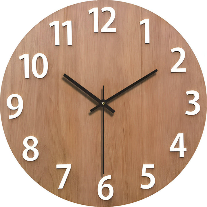 BowLift | Woodline Modern Silent Wall Clock – Minimalist Design in Solid Wood