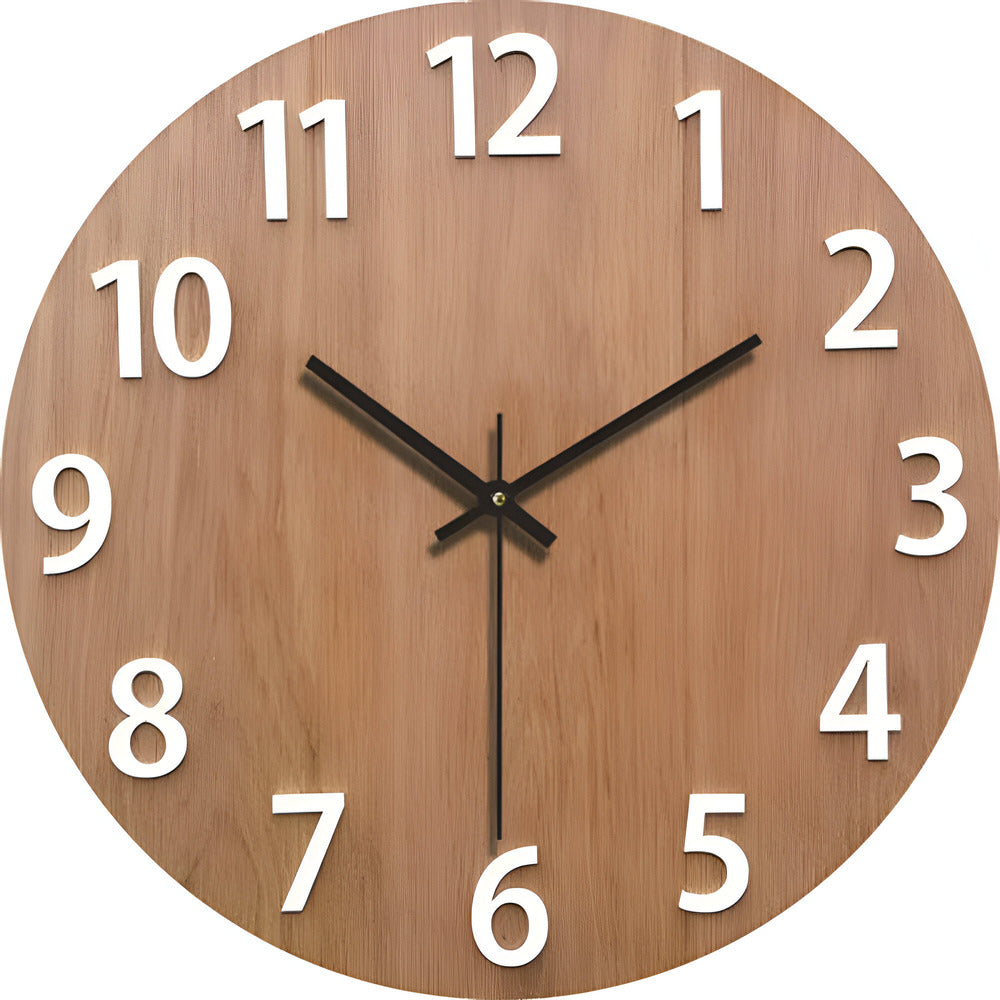BowLift | Woodline Modern Style Wall Clock – Minimalist Design of Solid Wood