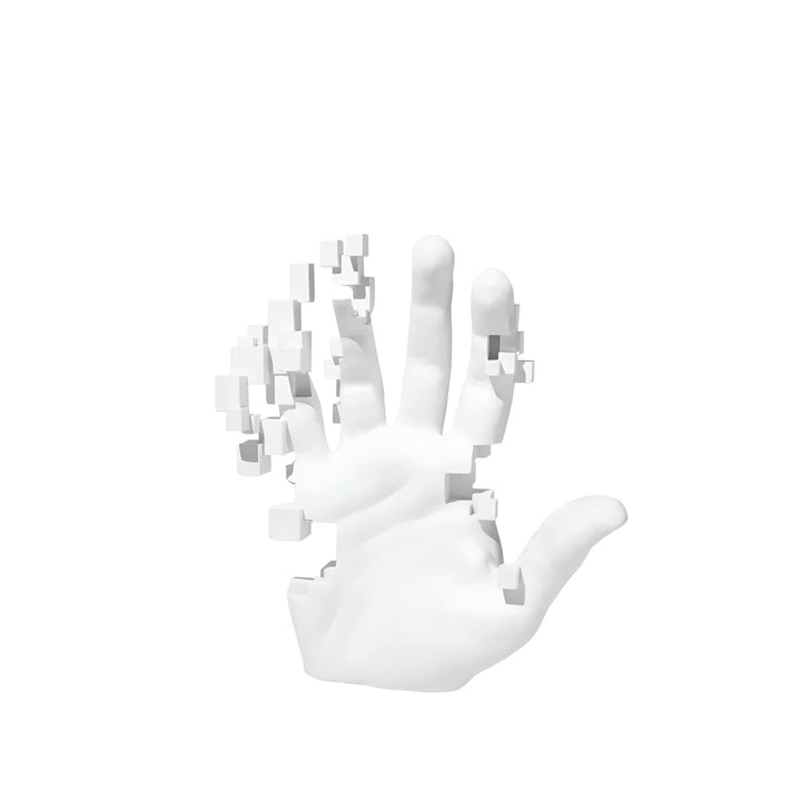 BowLift | Abstract Resin Hand Sculpture with Mosaic Design