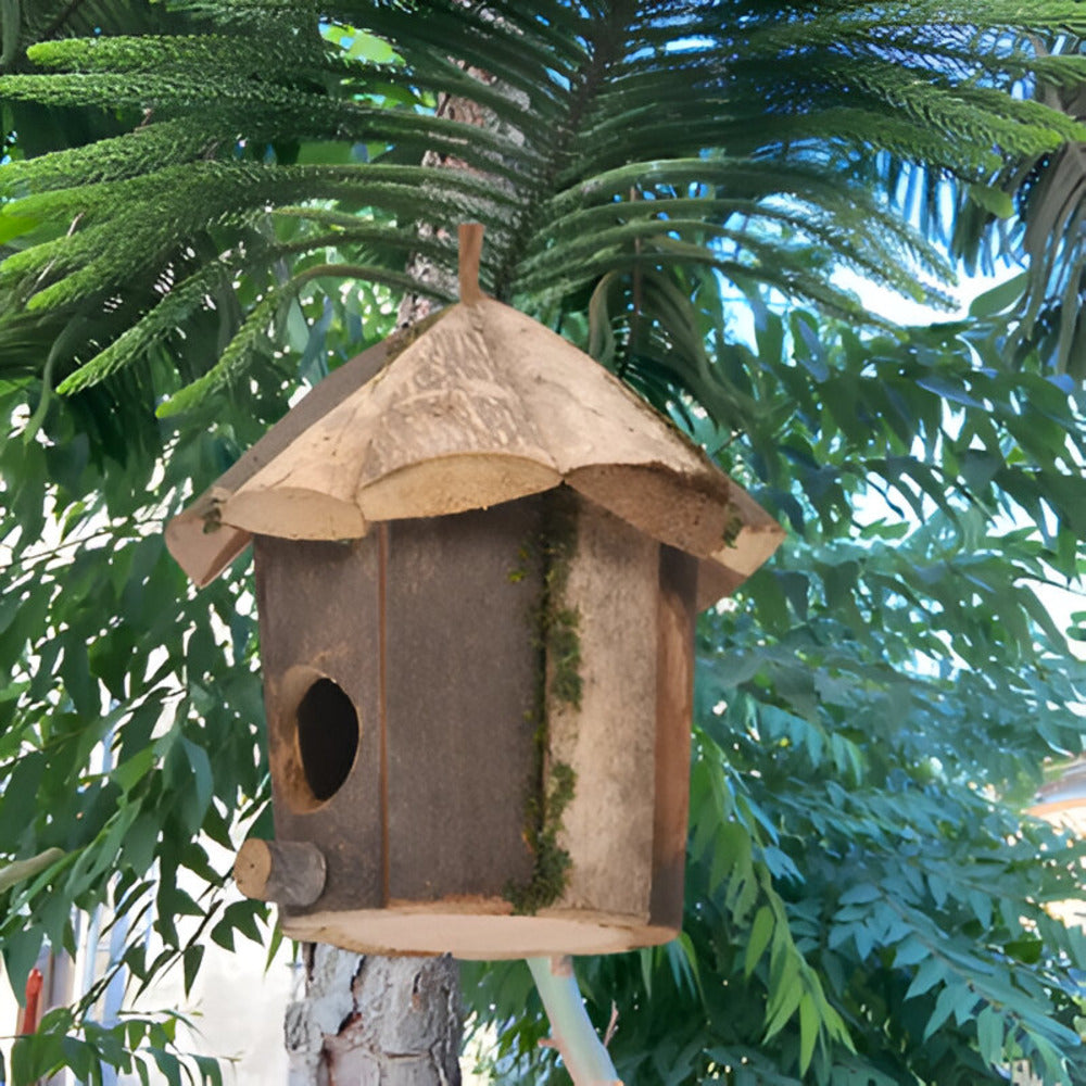 BowLift | Rustic Wooden Hummingbird Birdhouse