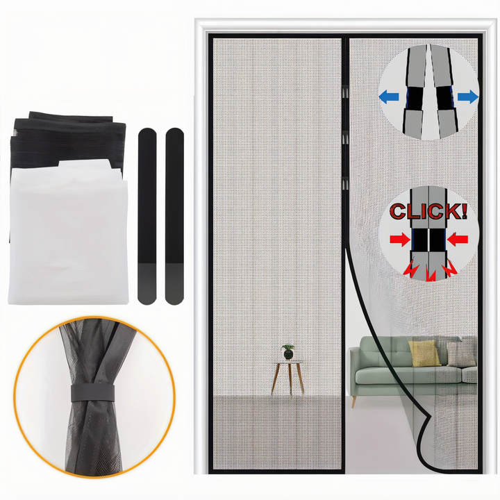 MagniSeal™ Magnetic Door Net Against Insects | Bowlift