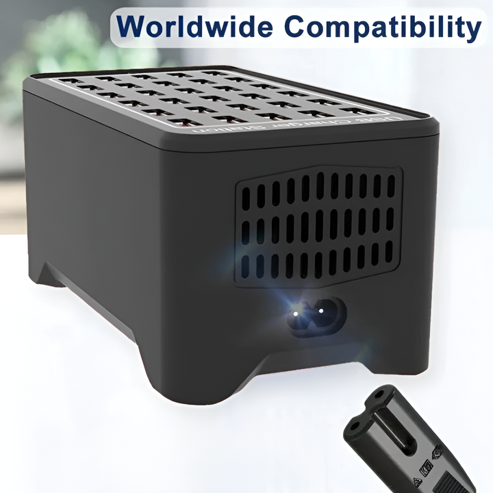 BowLift | PowerPort Pro 30 - Universal Multi-USB Charging Station with 30 Ports