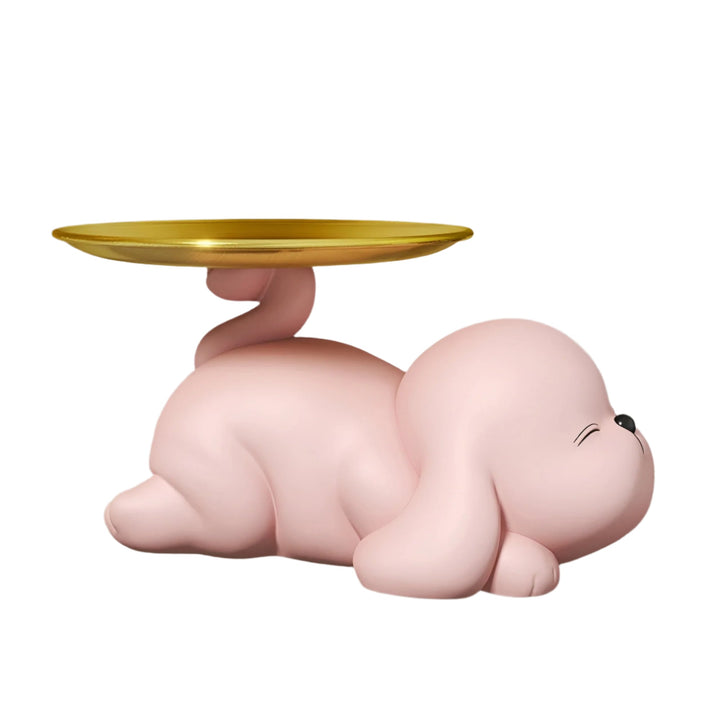 Decorative dog bowl holder with tray Bowlift