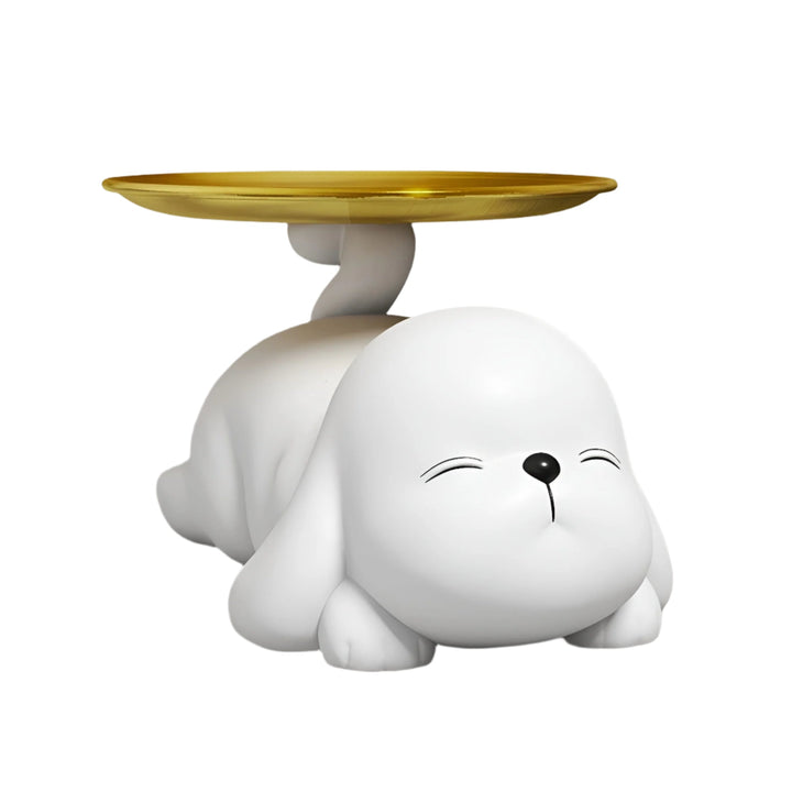 Decorative dog bowl holder with tray Bowlift