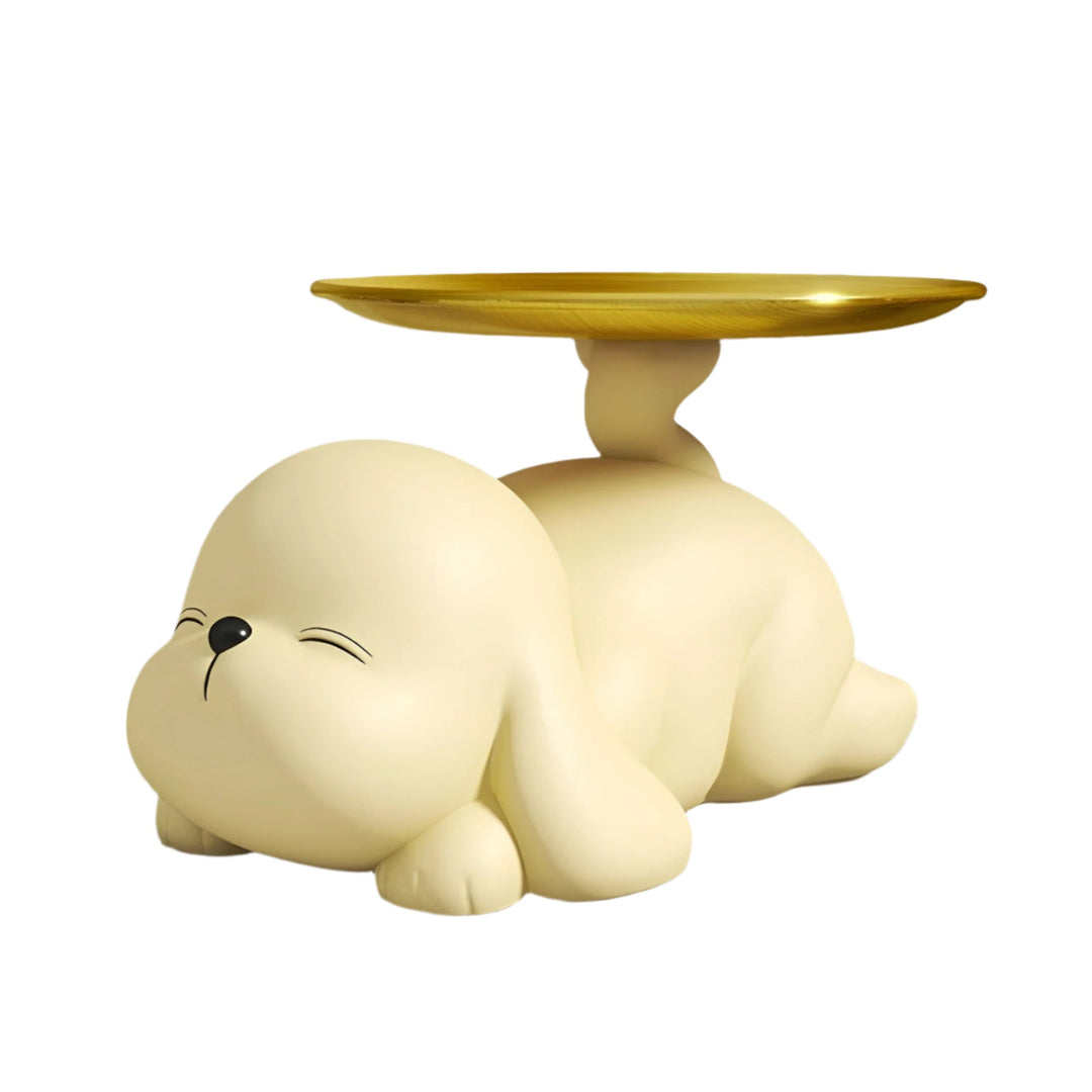 Decorative dog bowl holder with tray Bowlift