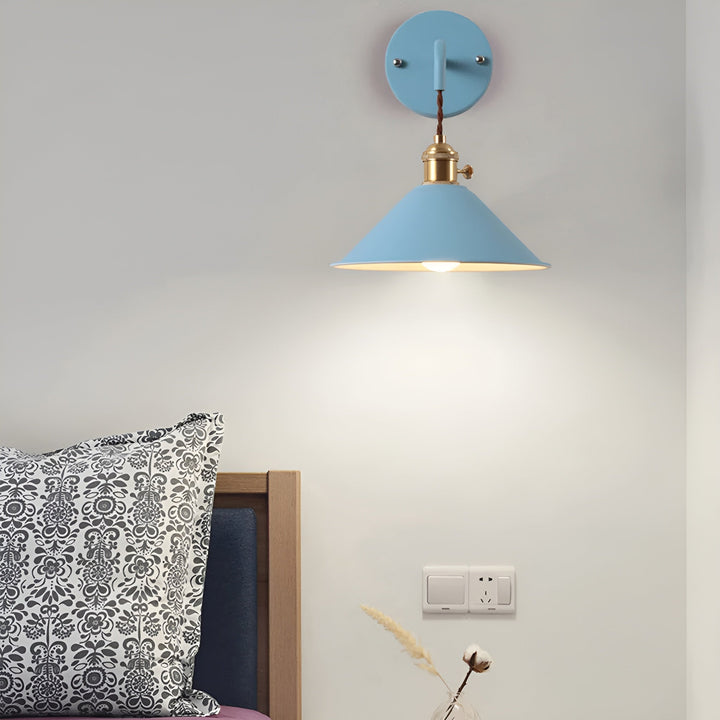 BowLift | Retro Vintage Wall Lamp - Vintage-inspired Cone Metal Wall Lamp