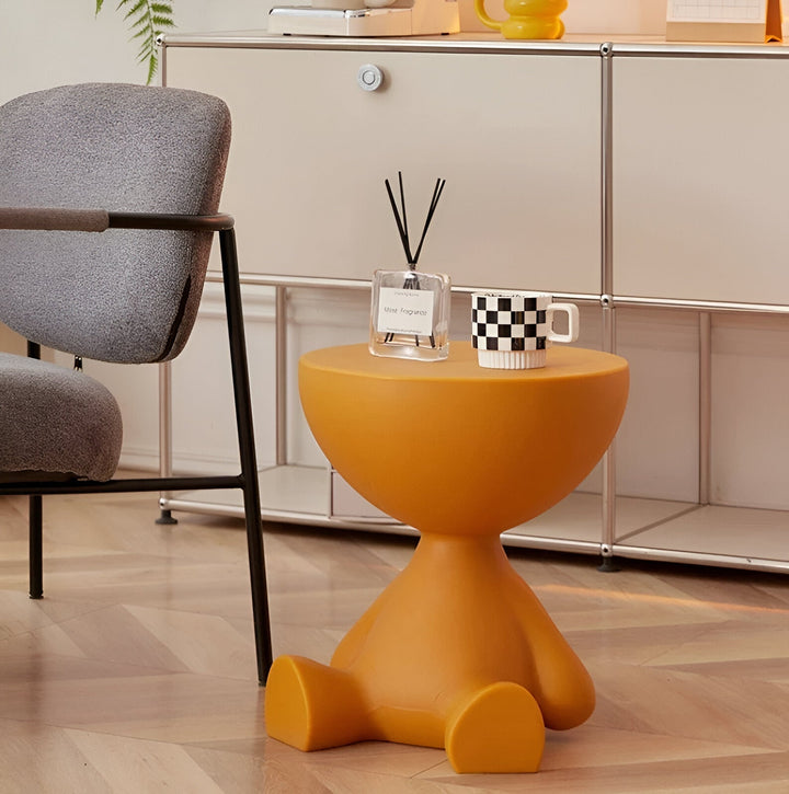 BowLift | Round Coffee Table – Elegant Side Table for Living Room and Interior