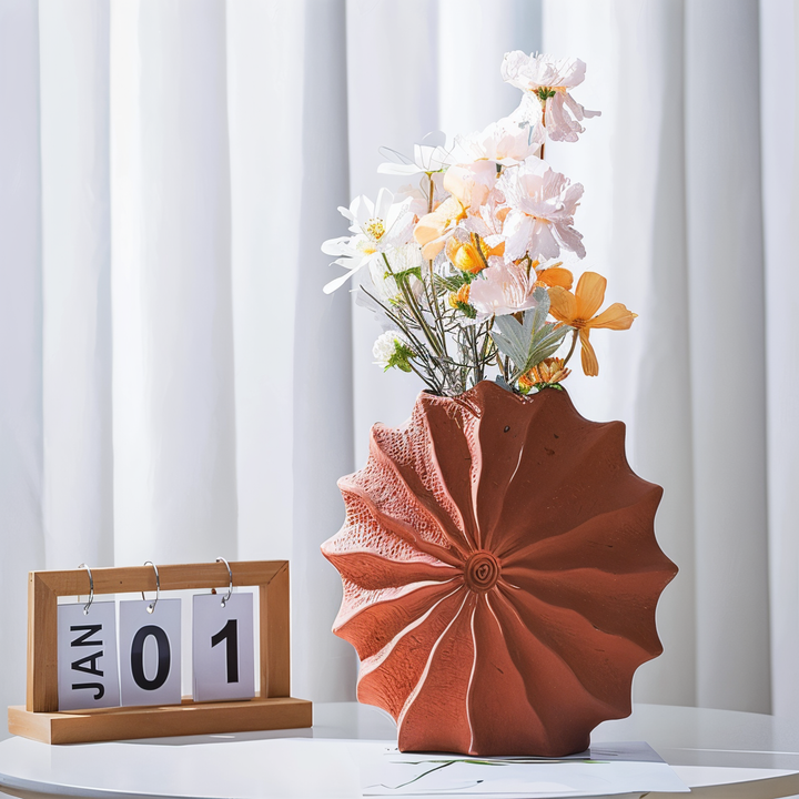 Folding Design Geometric Retro Vase Bowlift