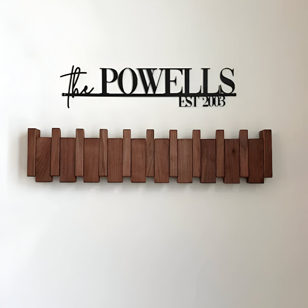 BowLift | Wooden Coat Hook in Piano Key Design for the Hall