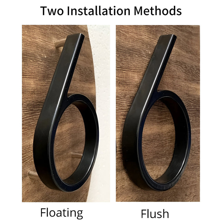 BowLift | Black Full House Number - House Number Modern - House Number Sign