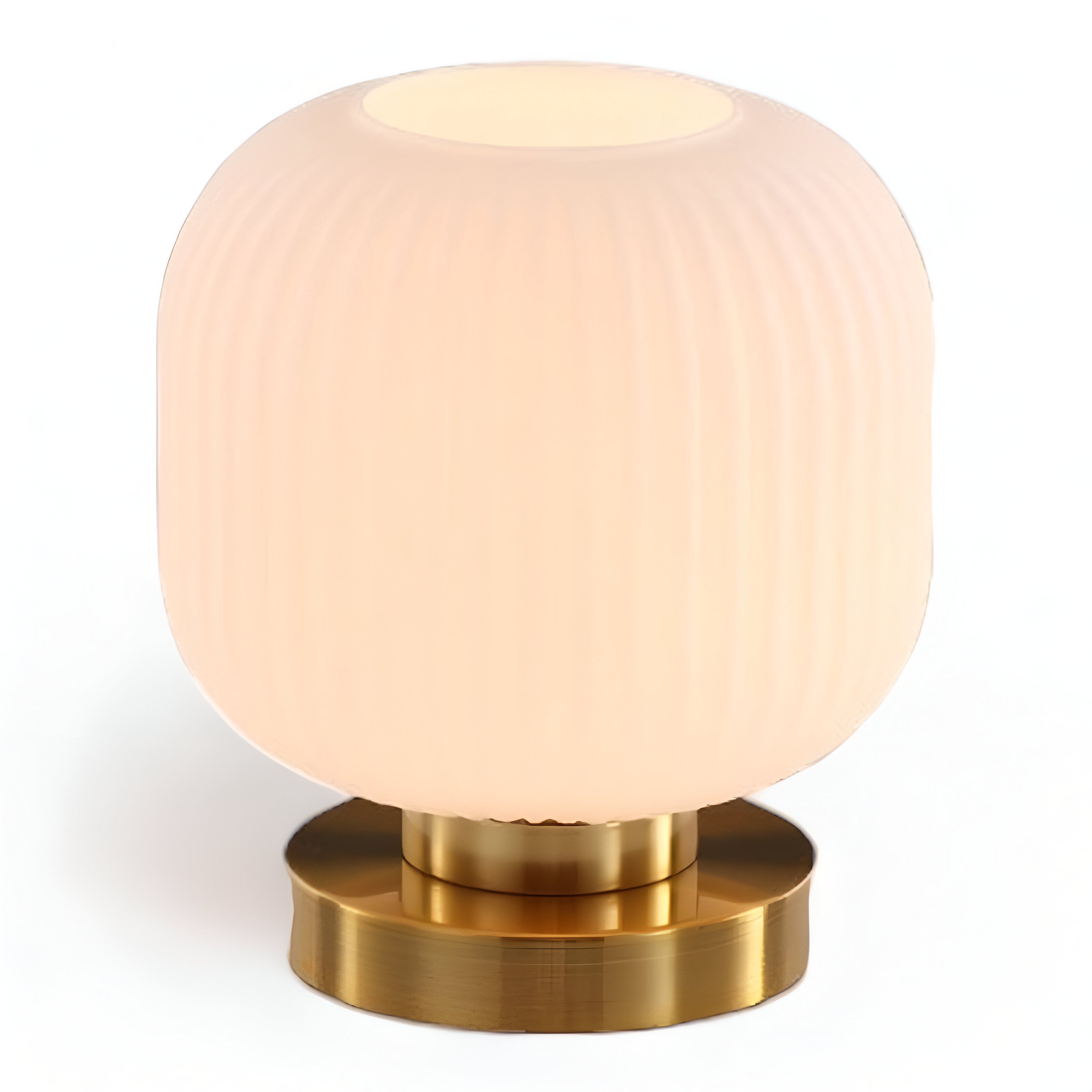 BowLift | Nordic Table Lamp with Ribbed Glass