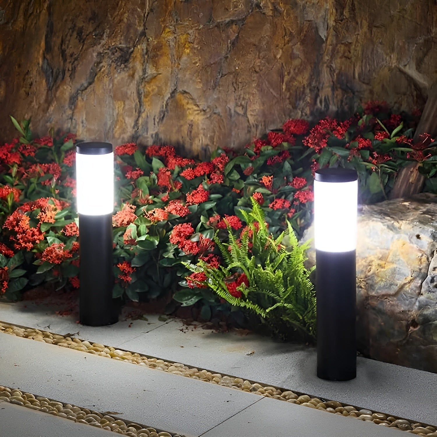BowLift | SolarShimmer - Stainless Steel Solar Post Lights Outdoor Lamp