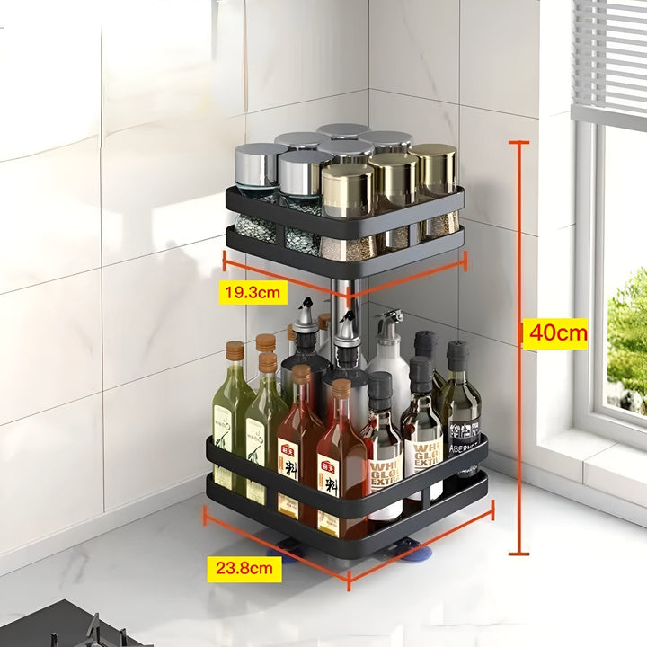 BowLift | Spice Rack - 360° Rotatable Multi-Functional Shelf for the Kitchen - Organize with Ease!