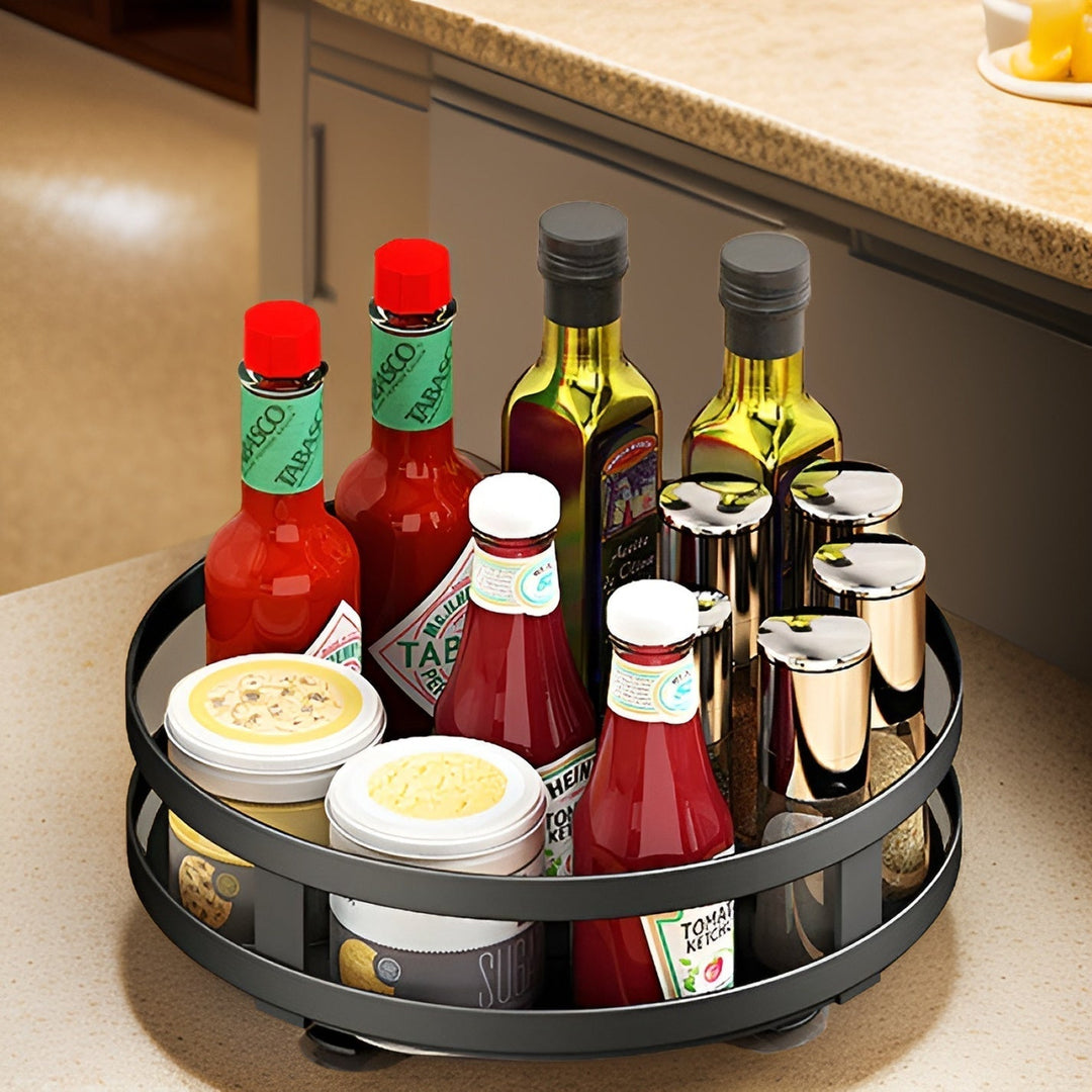 BowLift | Spice Rack - 360° Rotatable Multi-Functional Shelf for the Kitchen - Organize with Ease!