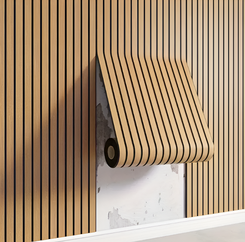 BowLift | Self-adhesive 3D PVC Wall Panel with Wood Look
