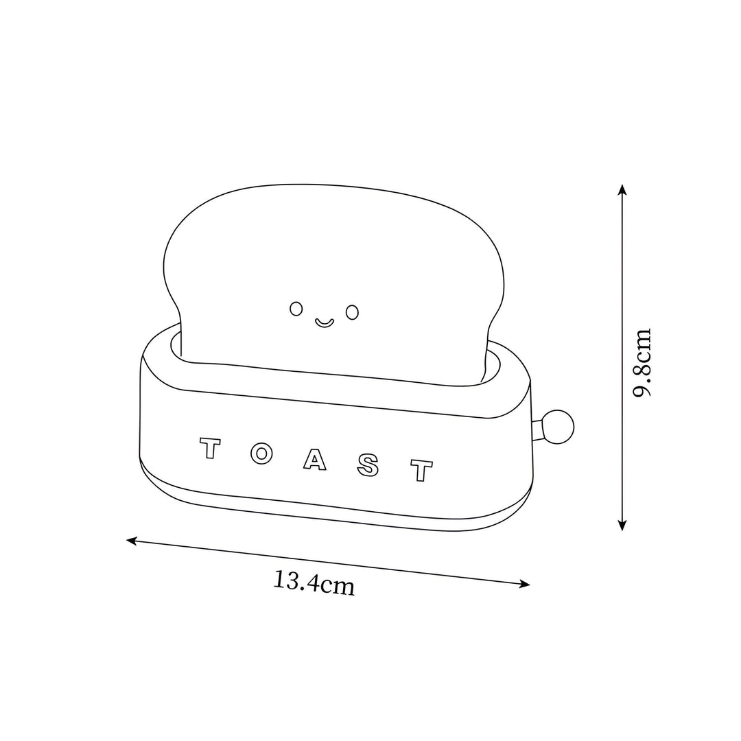 BowLift | TinyToast Table Lamp – Portable Toaster-Shaped Night Light with Dimmable LED & USB Port