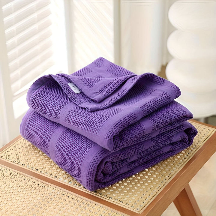 BowLift | WEEVCLOUD – Cotton Waffle Blanket