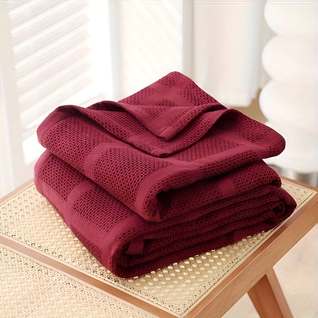BowLift | WEEVCLOUD – Cotton Waffle Blanket