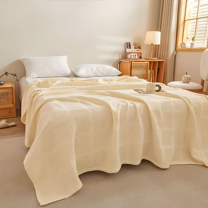 BowLift | WEEVCLOUD – Cotton Waffle Blanket