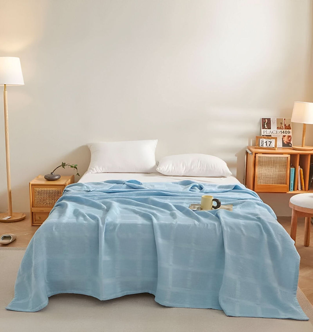 BowLift | WEEVCLOUD – Cotton Waffle Blanket