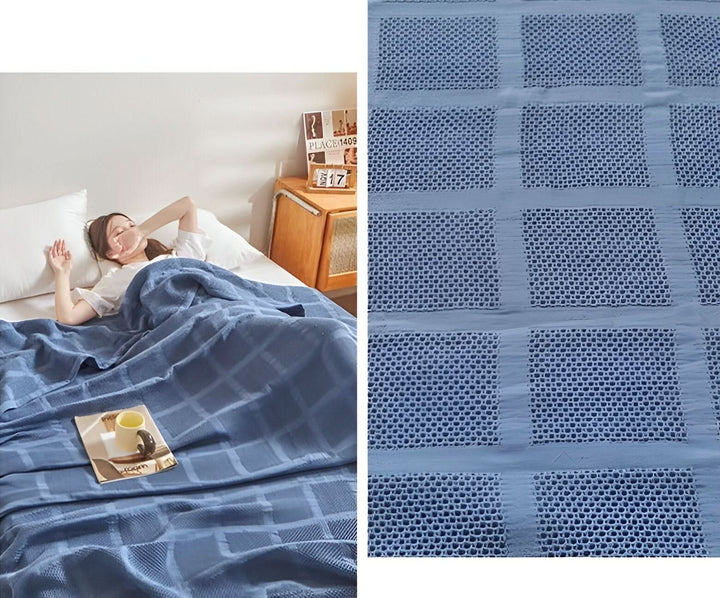 BowLift | WEEVCLOUD – Cotton Waffle Blanket