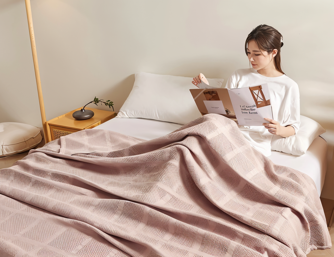 BowLift | WEEVCLOUD – Cotton Waffle Blanket