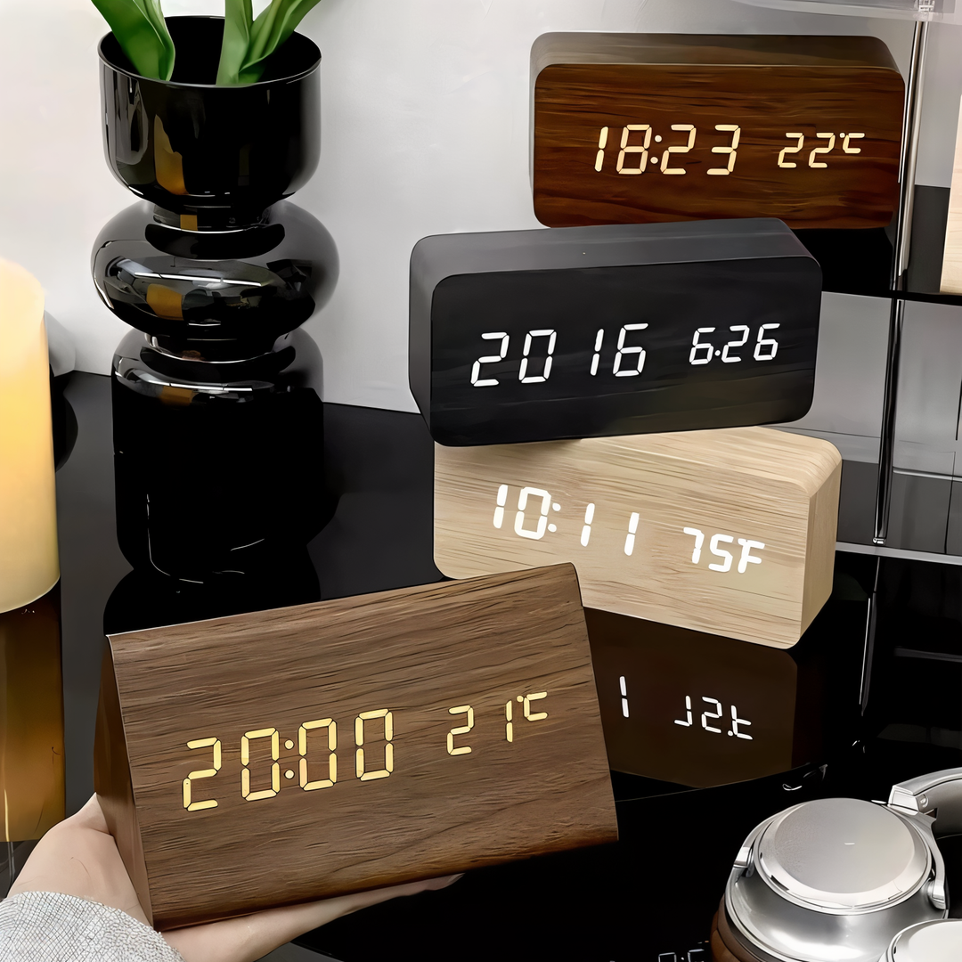 BowLift | Digital LED Alarm Clock made of Plastic