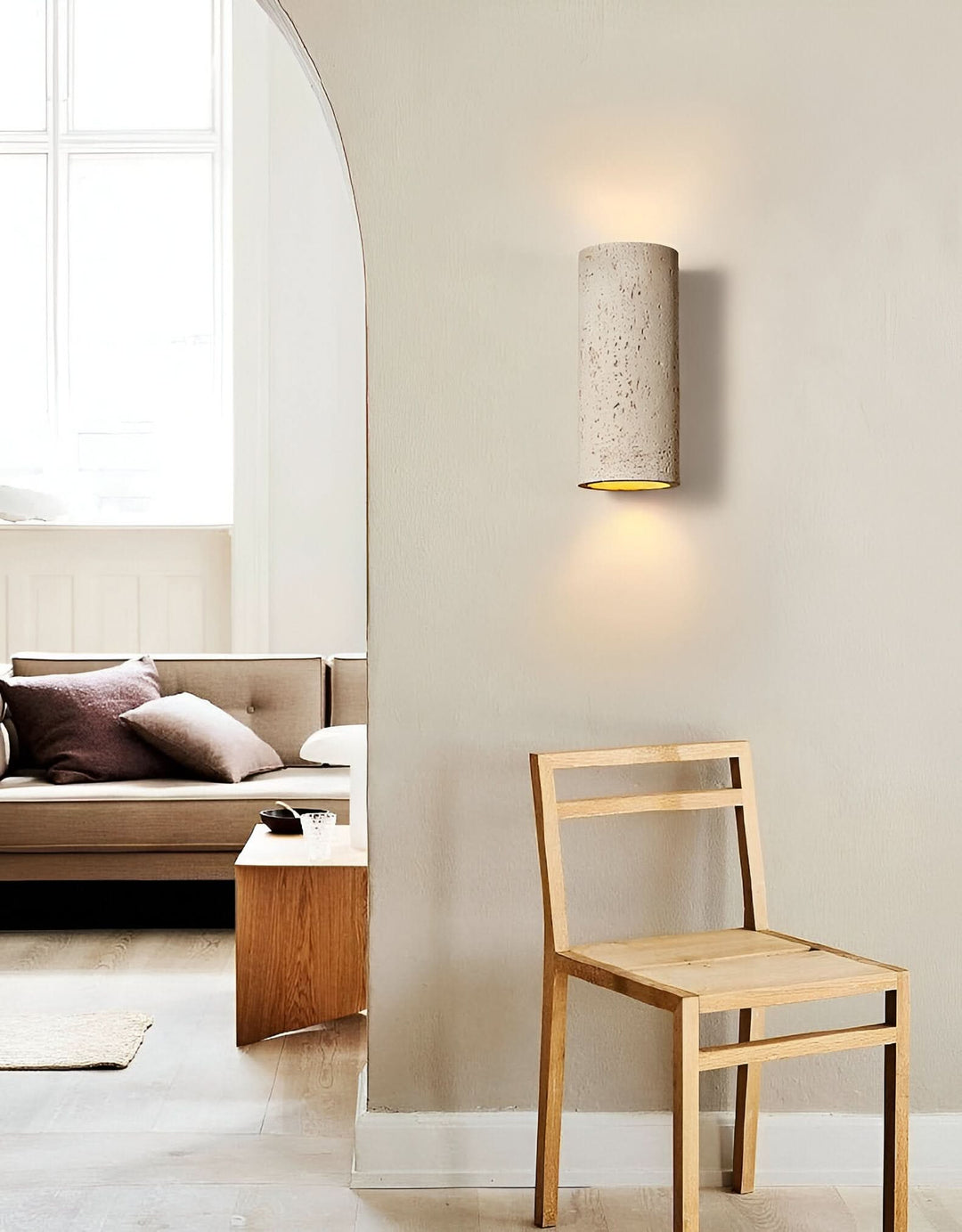 BowLift | StoneBeam LED Cylinder Wall Light – Indoor/Outdoor