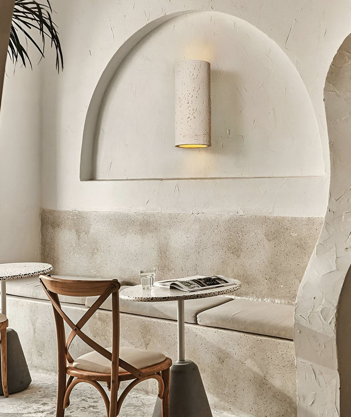 BowLift | StoneBeam LED Cylinder Wall Light – Indoor/Outdoor