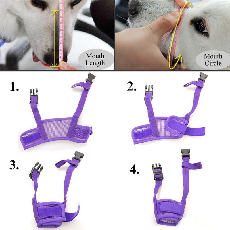 BowLift | Pet Dog Adjustable Mask Bark Bite Mesh Mouth Muzzle Grooming Anti Stop Chewing