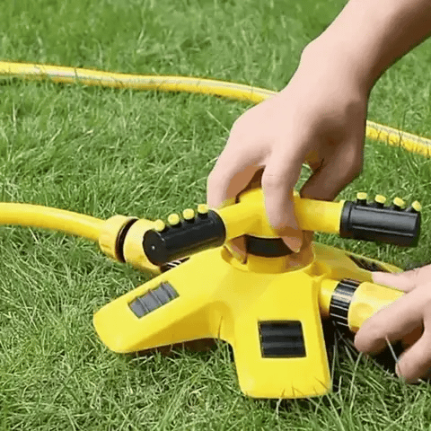 BowLift | 360° Rotating Lawn Sprinkler | Stable, Multi-Angle Nozzles for Even Coverage in Large Gardens