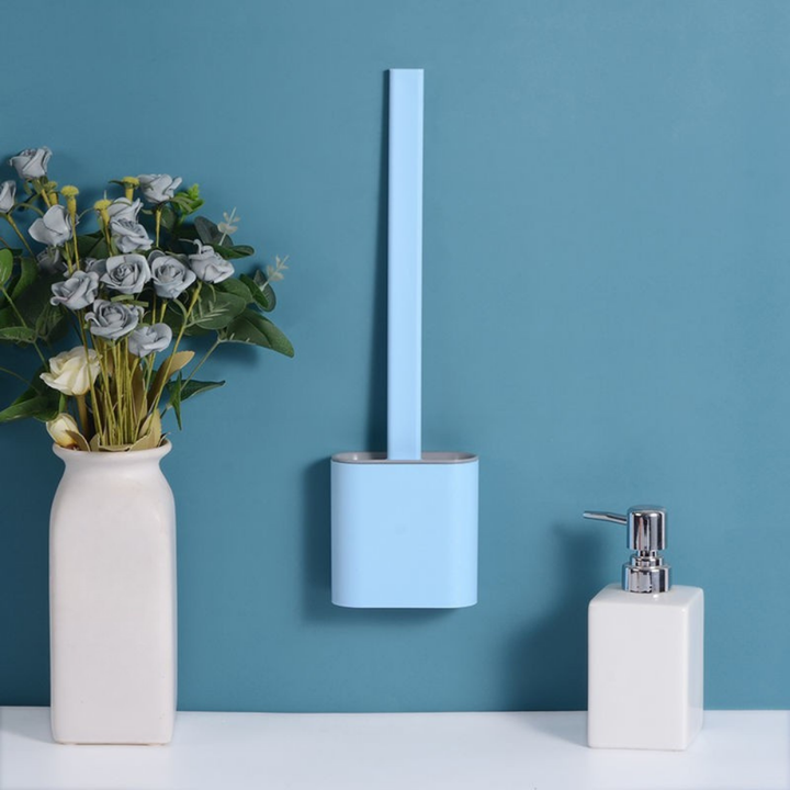 BowLift | Toilet Brush Silicone Flexible Wall Mounted Set