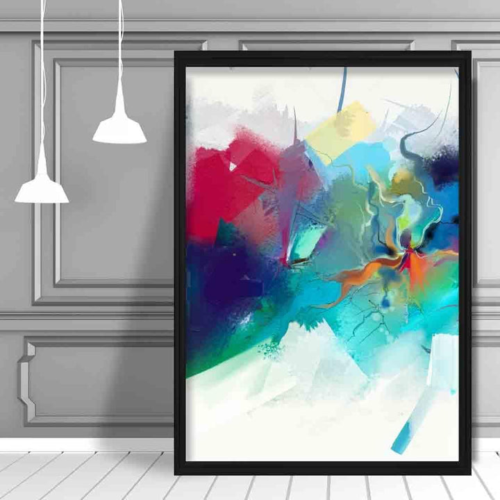 Abstract Colored Abstract Graffiti No. 3 Art Print | Bowlift