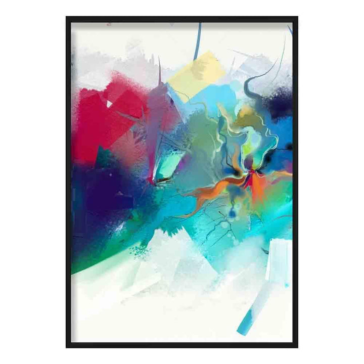 Abstract Colored Abstract Graffiti No. 3 Art Print | Bowlift