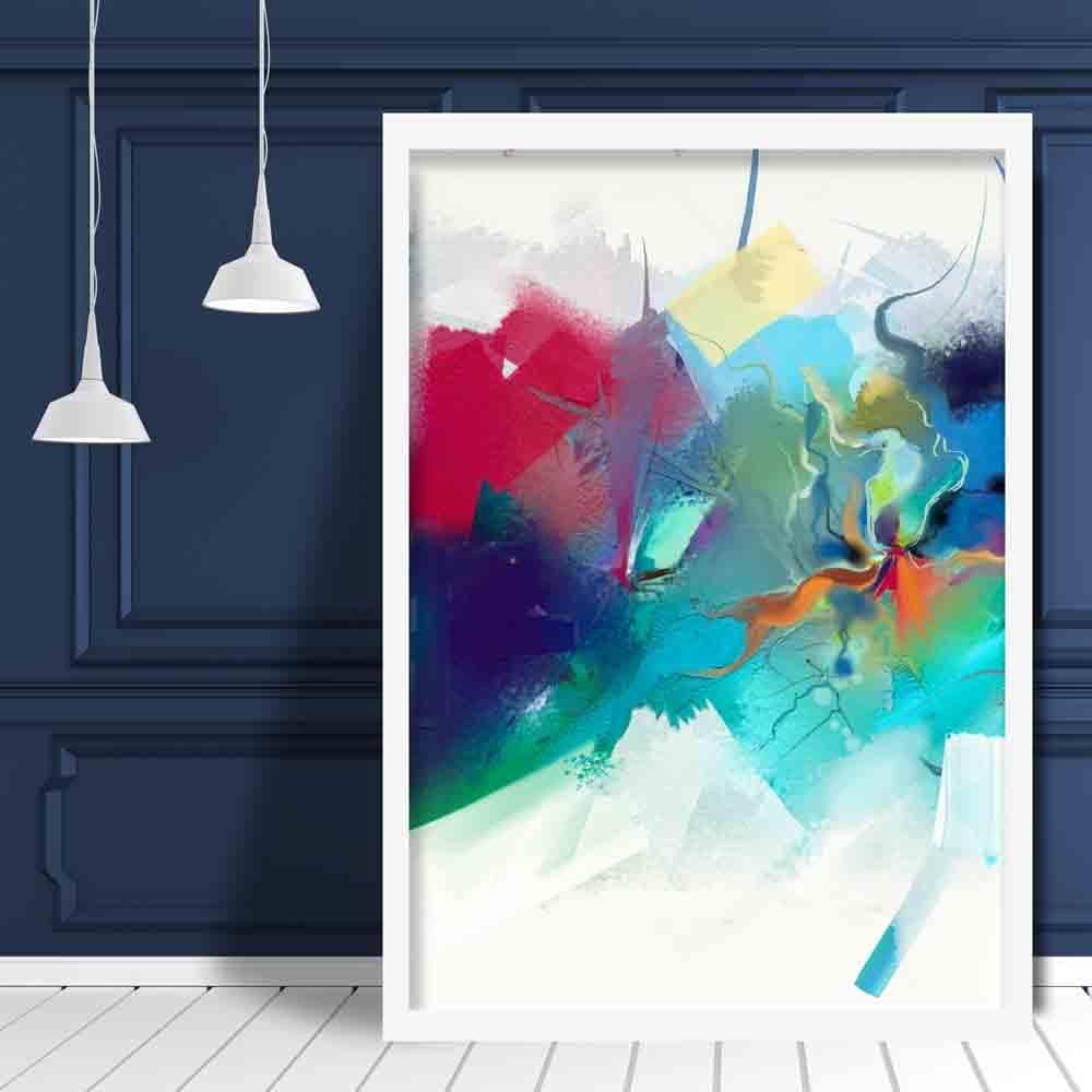 Abstract Colored Abstract Graffiti No. 3 Art Print | Bowlift