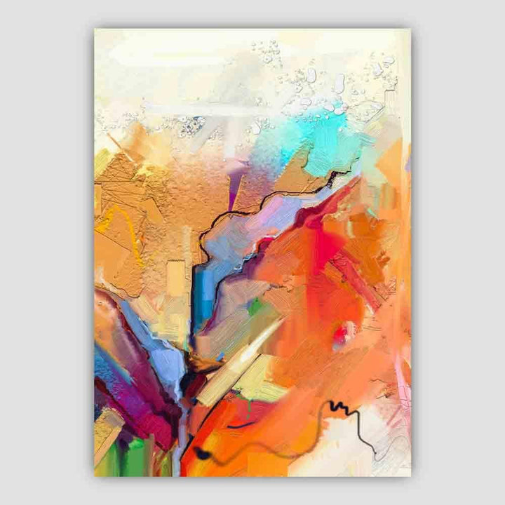 Abstract Colorful Pink and Orange Graffiti No. 2 Art Print | Bowlift