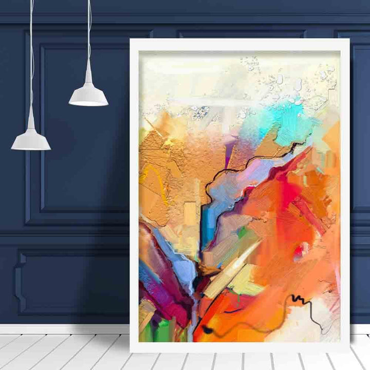 Abstract Colorful Pink and Orange Graffiti No. 2 Art Print | Bowlift