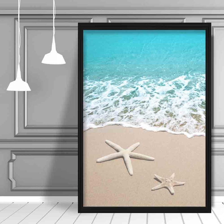Beach, Lake and Starfish Photo Art Print | Bowlift