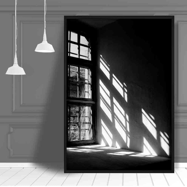 Black & White Light Through Window Photo Print | Bowlift