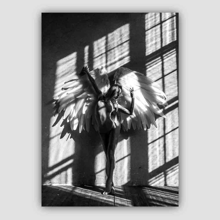 Angel in the Window Shadow Photo Art Print | Bowlift