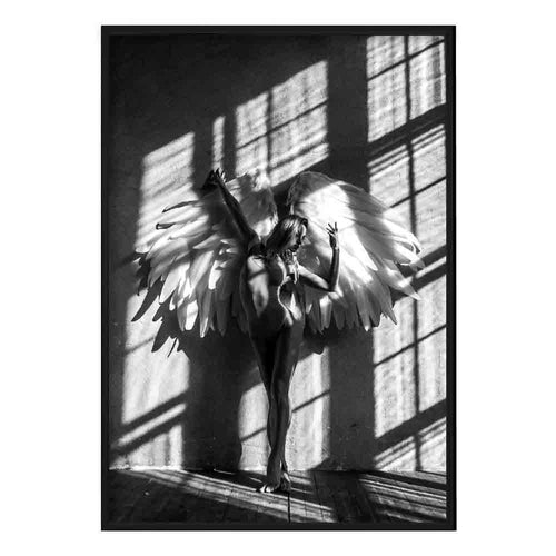 Angel in the Window Shadow Photo Art Print | Bowlift