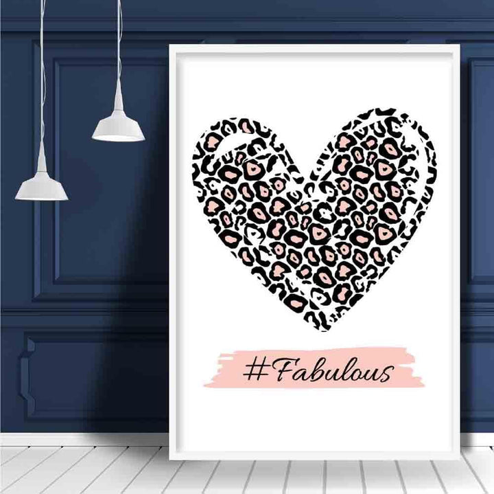 #Fabulous Pink Leopard Print Poster | Bowlift