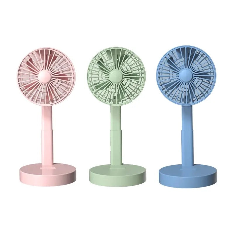 Foldable Telescopic Charging Fan, Minimalist, Mini Portable Desktop | Bowlift