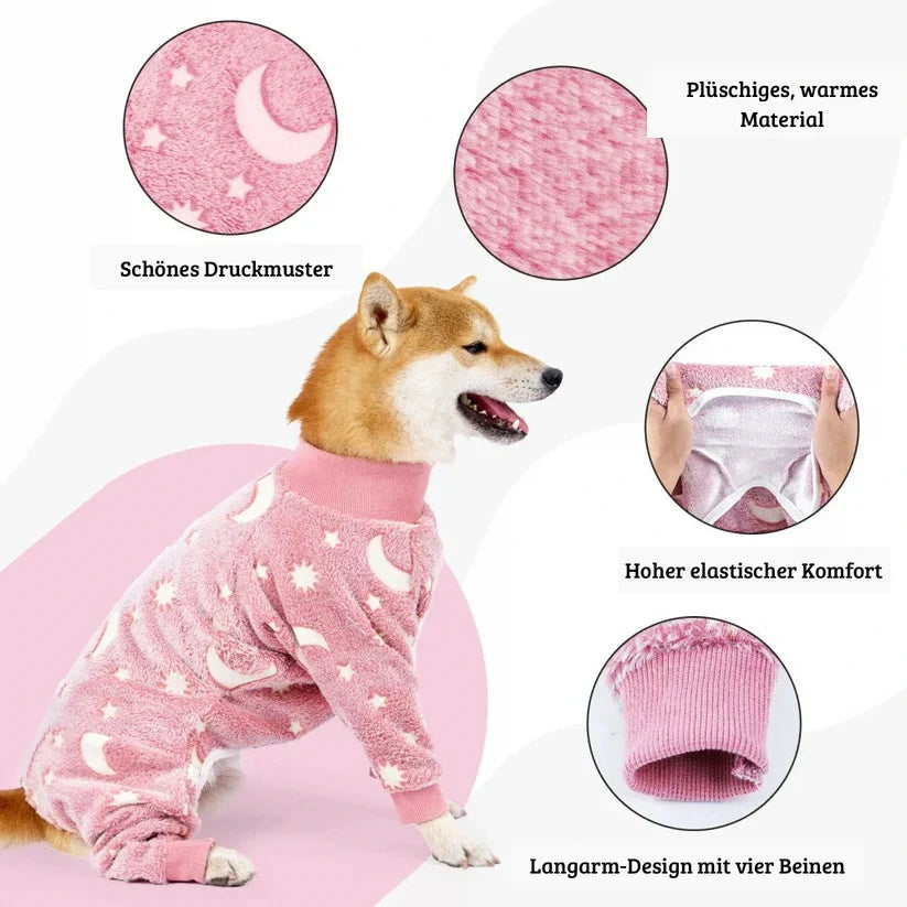 Warmer Hundepajamas for the winter fluffy and stretchable Bowlift