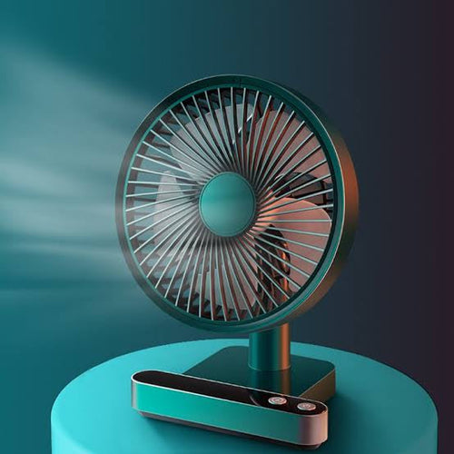 F702 Automatic Shaking Desktop Electric Fan with LED Display | Bowlift