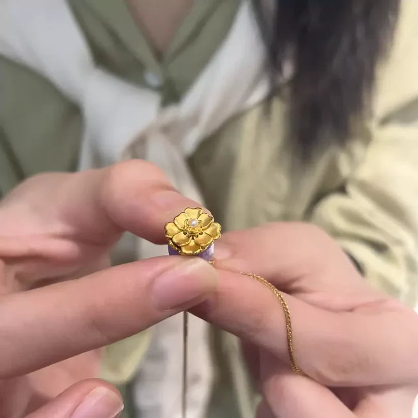 BowLift | Elegant Rose Necklace Charm