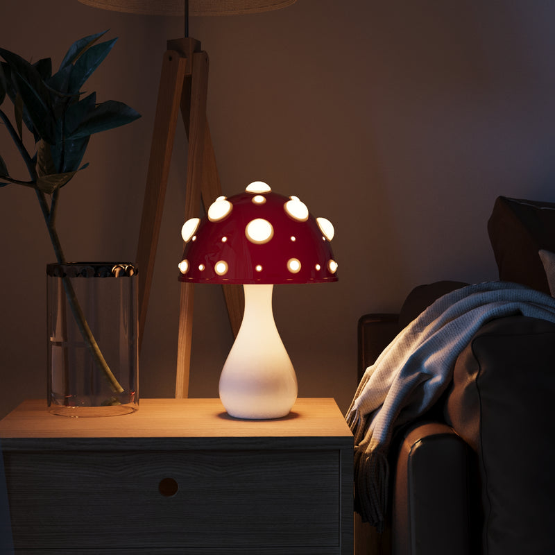 BowLift | Mushroom Aura Lamp - Wireless Mood Light with Adjustable LED